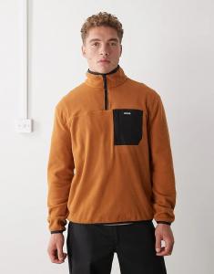 Флисовая кофта Regatta Frankie с полумолнией коричневого цвета