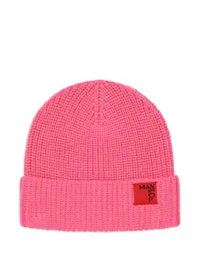 Шапка бини с нашивкой-логотипом MAX&Co. Kids, розовый