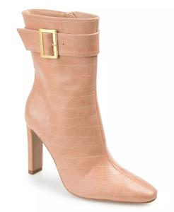 Женские ботильоны Elanie Croc Journee Collection, коричневый/бежевый