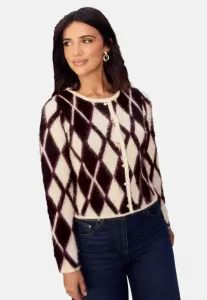 Кардиган lucy mecklenburgh argyle, стандартный крой. Friends Like These, Burgundy