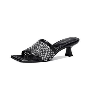 Резиновые износостойкие тапочки-слайды женские JESSICA SOPHIA, Black