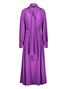 Длинное платье с завязками Rochas, фиолетовый