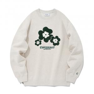 Свитшот весна осень зима унисекс COVERNAT, Oat