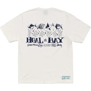 Футболка FW25 HEAL THE BAY 40, окрашенная пигментами, унисекс Stussy, белый
