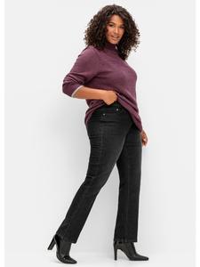 Джинсы sheego, черный деним