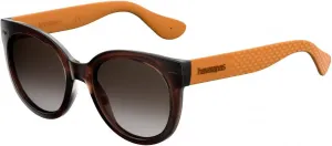 Havaianas Sunglasses Женские круглые солнцезащитные очки Noronha, BRWNOCHRE, 52 мм, Brown