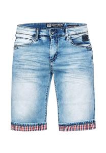Джинсовые шорты Данстер с клетчатым отворотом Rusty Neal, синий