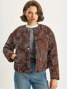 Bianco Lucci Куртка для межсезонья в коричневом цвете