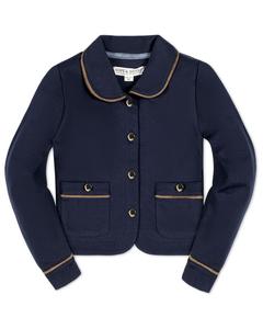 Куртка Hope & Henry с двойным стеганым воротником Hope & Henry, синий