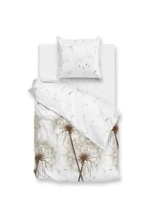 Постельное белье Renforcé - Fehu - Dandelions in white Zo!Home, 200 x 200 + 2 x 80 x 80 см