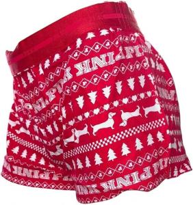 Пижама Victoria's Secret розовая фланелевая, свободная, короткая, цвет красный, с рождественским принтом, новинка, Red Christmas Print