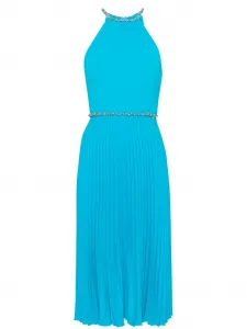 Платье миди со складками Nissa, синий