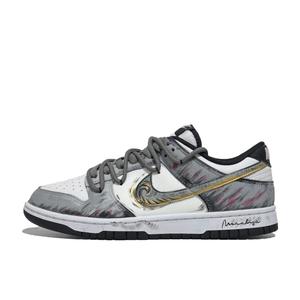 Nike Кроссовки Dunk Gray Wall Etching Low top Skateboard Shoes мужские серые