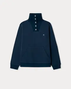 Детская толстовка с высоким воротником Hackett, индиго