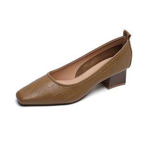 TAFN Женские туфли на платформе с массивным каблуком - коричневые, цвет Brown