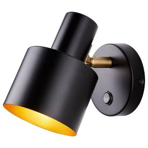 Настенный светильник BUTLERS ISAK, железо - 1-световое - черное