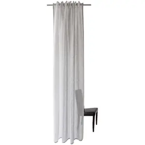 Штора Oskar, с закрытыми петлями, 1 шт., готовая к навешиванию Homing, светло-серый