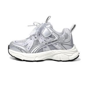 Нескользящие, износостойкие, легкие, амортизирующие, низкие детские кроссовки для отдыха на природе ST&SAT KIDS, коралл/серебряный