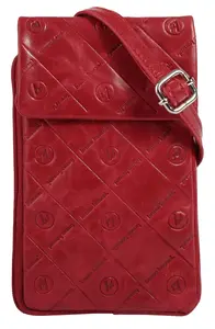 Сумка через плечо Bruno Banani, натуральная кожа, красный