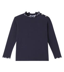 Топ из хлопкового джерси Tartine et Chocolat, Marine