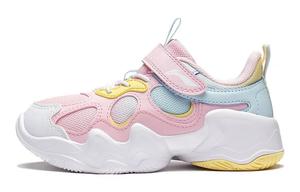 Низкие детские беговые кроссовки розовые голубые Kids' LINING YOUNG