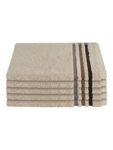 Гостевое полотенце Schiesser Skyline Color im 5er Set, песочный