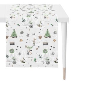 Скатерть-дорожка 48/140 см Apelt, белый/красный/зеленый