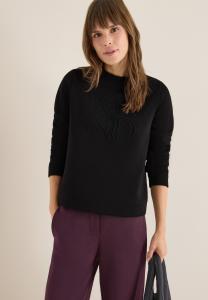 Толстовка Cecil MIT STICKEREI, Schwarz/Black