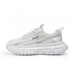 JANECO Скользоустойчивые износостойкие дышащие массивные низкие кроссовки мужские белые, цвет White