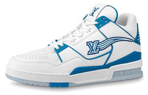 Кроссовки Louis Vuitton Trainer Stylish, белый/синий