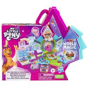 Hasbro, My Little Pony, Mini World Magic Creation Epic Mini Crystal Brighthouse, портативный набор с фигурками и аксессуарами, F3875