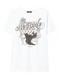 Футболка с графическим принтом TWINSET, белый