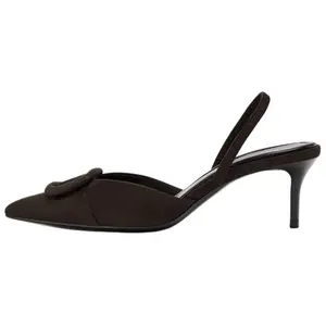 ZARA Туфли на высоком каблуке, женские, коричневые