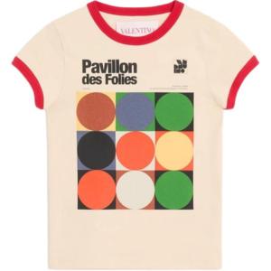 Valentino Футболка Regular женская светло-бежевая