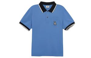 Футболка поло мужская синяя MLB