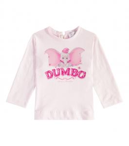 Футболка из хлопкового джерси x Disney Baby Dumbo Monnalisa, Rosa Fairytale