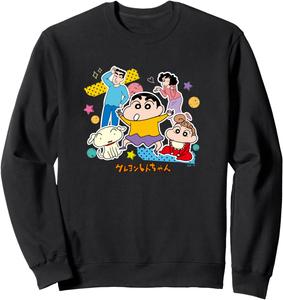 Толстовка Crayon Shin-chan Nohara Kichi Crayon Shinchan, черный