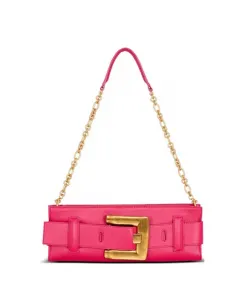Клатч Anthem из телячьей кожи Balmain, розовый