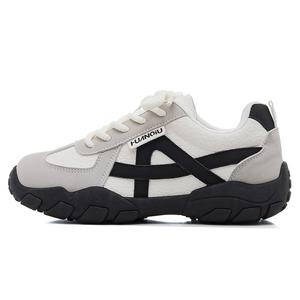 Женские легкие повседневные низкие кроссовки Slip Resistant с эффектом увеличения роста HUANQIU, белый черный