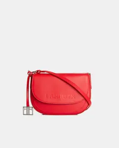 Сумка через плечо из накачанной кожи Farrutx, красный