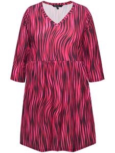 Футболка Ulla Popken Longshirt, цвет rubinrot