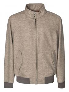 Куртка Fay с воротником-стойкой, коричневый