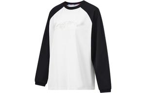Li-Ning LiNing Fitness Series Raglan Sleeve Long Sleeved T Shirt Women's Ivory Black