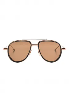Солнцезащитные очки-пилоты Thom Browne, золотистый