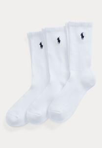Носки Polo Ralph Lauren CUSHIONED SPORT CREW SOCK 3-PACK, White