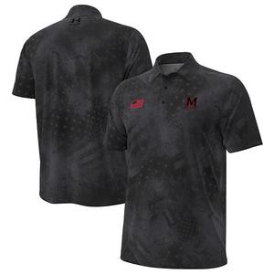 Мужская черная polo Maryland Terrapins Freedom Collection Armourfuse Under Armour
