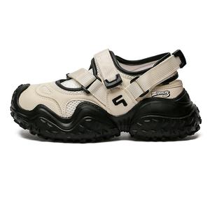 Скользоустойчивые Дышащие Легкие Низкие Повседневные Кроссовки Unisex Zun'er, Бежево-Серый