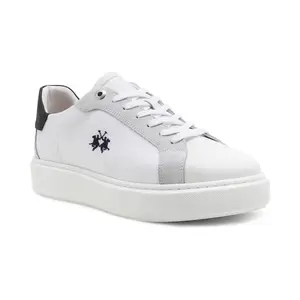 Кроссовки с добавлением кожи La Martina, белый