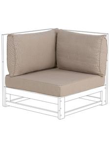 Beliani Чехол для подушки из 3 частей TIMOR бежевого цвета