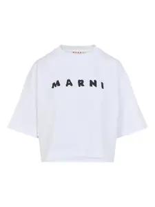 Футболка с короткими рукавами Marni, белый